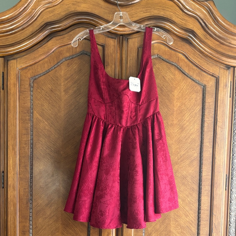 Altar'd State Burgundy Mini Dress